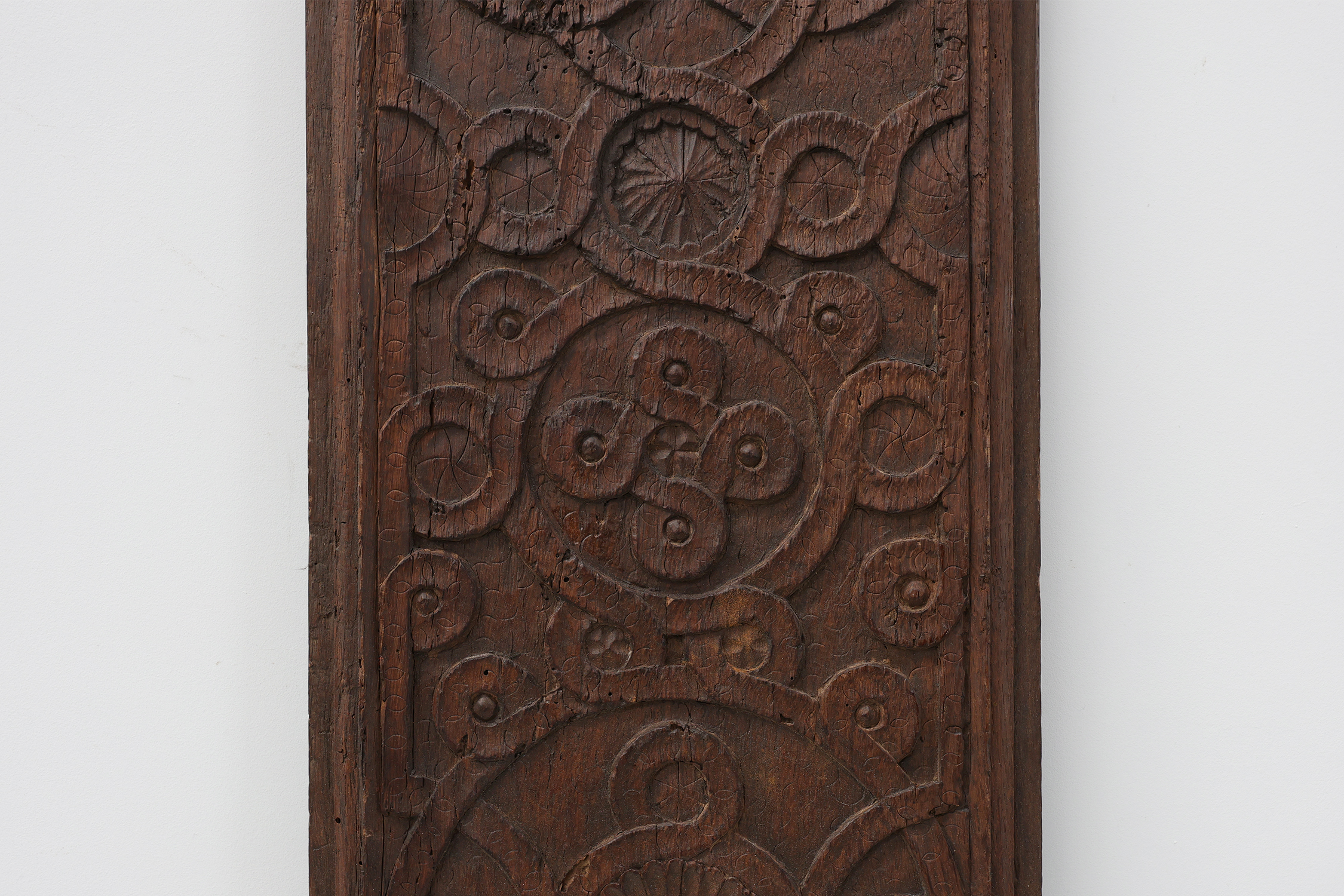 Large French Gothic Oak Panel with Interlaced Geometric Carving, 16th Centurythumbnail